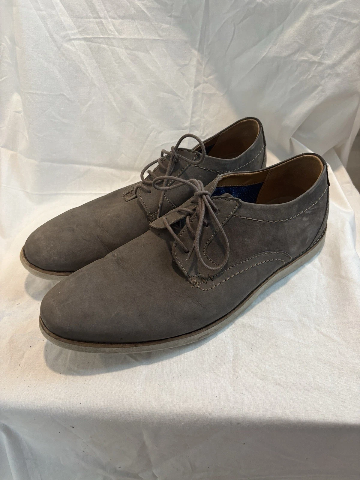 Scarpe Clarks stile Oxford grigio marrone adulto uomo taglia 12