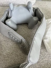 MASAGRE Back Neck and Shoulder Massager With Heat Deep Tissue 5D Kneading Pillow