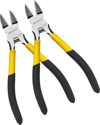 Wire Cutters6.5 inch, 2 Pack, Flush Cutters Spring Loaded Cutting Pliers,Side