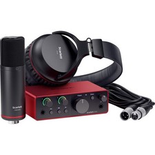 Focusrite SCARLETT-SOLO-STU-4G USB-C Audio Interface Microphone Headphones