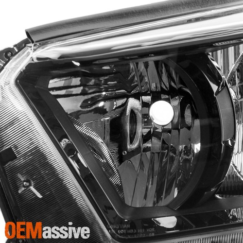 For 2010-2013 4Runner SR5/Trail w/ Trail Package Black Headlight Left+Right Pair - Picture 4 of 4