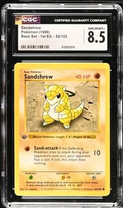 Sandshrew 62/102 Base Set Shadowless 1st Edition