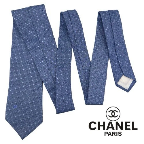 CHANEL Blue 100% Silk Ties for Men for sale | eBay