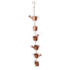 .Kettle Rain Chain Elegant Stable Metal Hanging Kettle Rain Chain For Garden