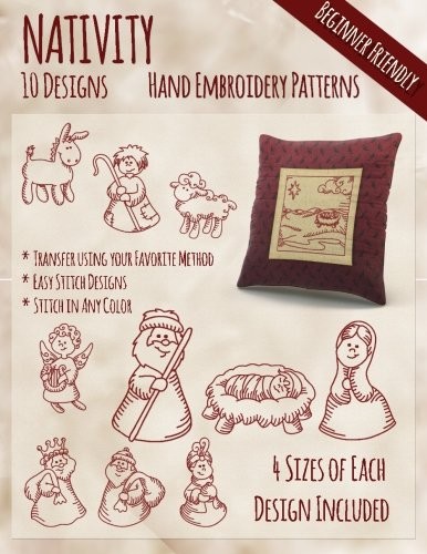 Nativity Hand Embroidery Patterns. Embroidery 9781530669103 Free Shipping<|
