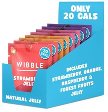 Wibble Natural Crystals, 8 pack, Variety Pack, Quick Set, Low Sugar, PlantBas...