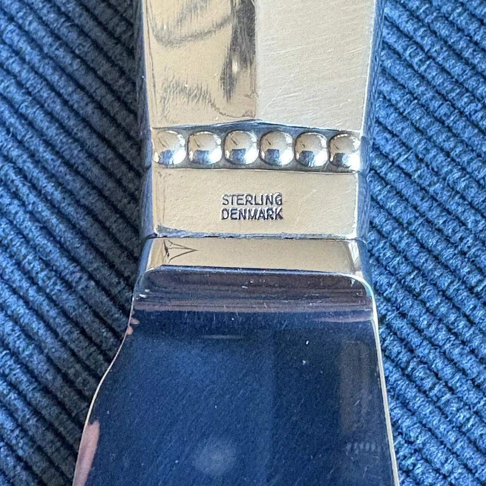 Нож для торта Georg Jansen с узором акант из нержавеющей стали 10,5 дюйма дизайн 1917 - Изображение 4 из 4