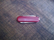 Kleines Taschenmesser 6 Funktionen Stanless Rot