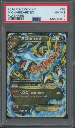 2014 Pokemon XY Flashfire #69 M Charizard EX PSA 8