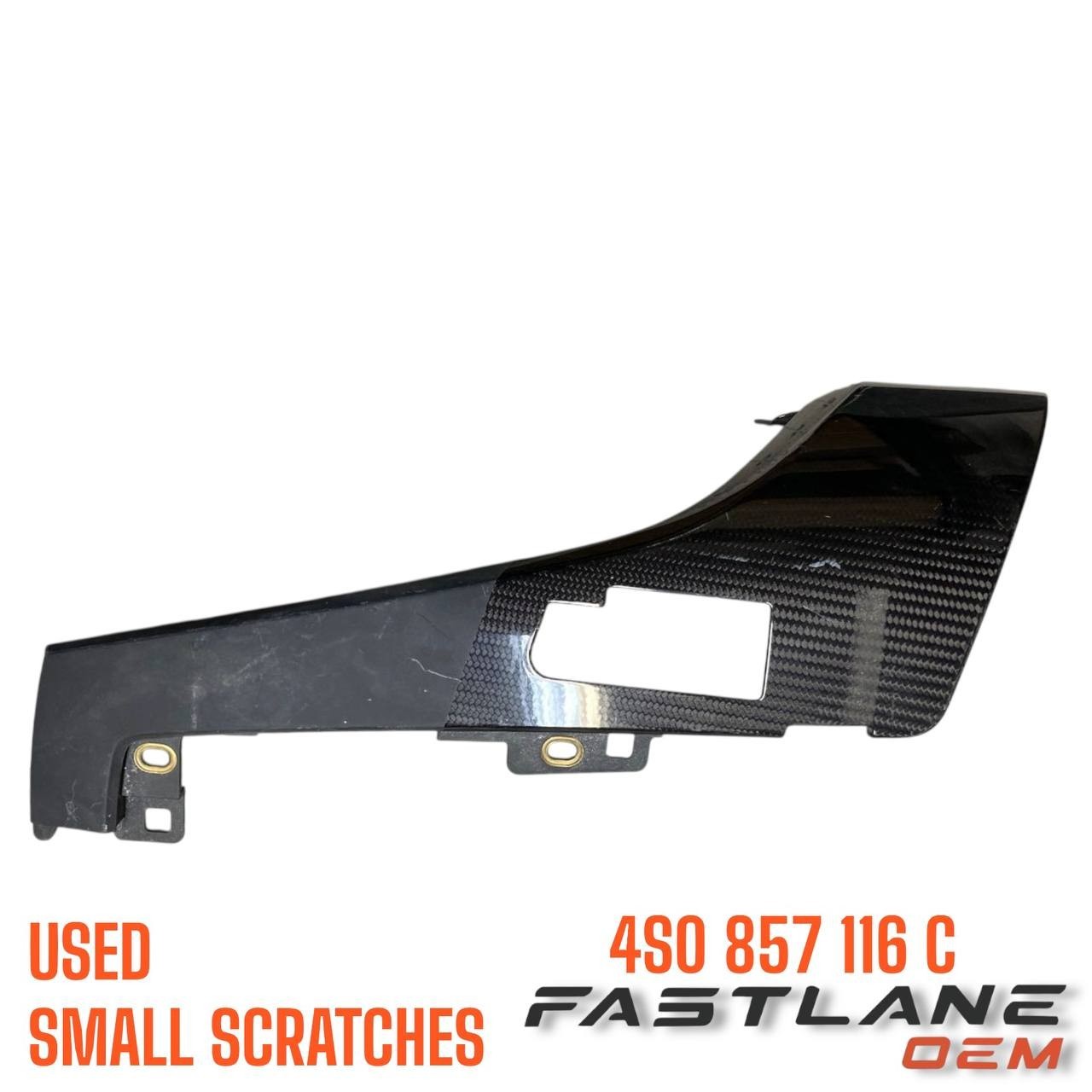 2016-2024 AUDI R8 4S RIGHT DASHBOARD TRIM USED OEM 4S0 857 116 C