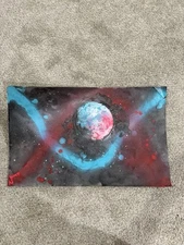 Spray Paint Galaxy Planet Hand Made ￼