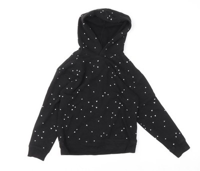 Wonder Nation Mädchen schwarz Herz Print Pullover Hoodie Größe 10-12 Jahre