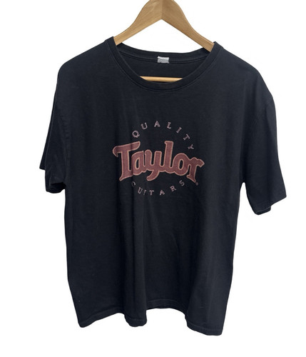 VTG Y2K Taylor Guitars Men’s Black T Shirt Size Large
