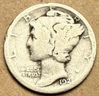 1921-P Mercury Dime - SCARCE DATE COIN - 90% Silver