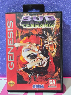 #ad Sub Terrania Sega Genesis Game CIB – Complete w Box amp; Manual $18.99