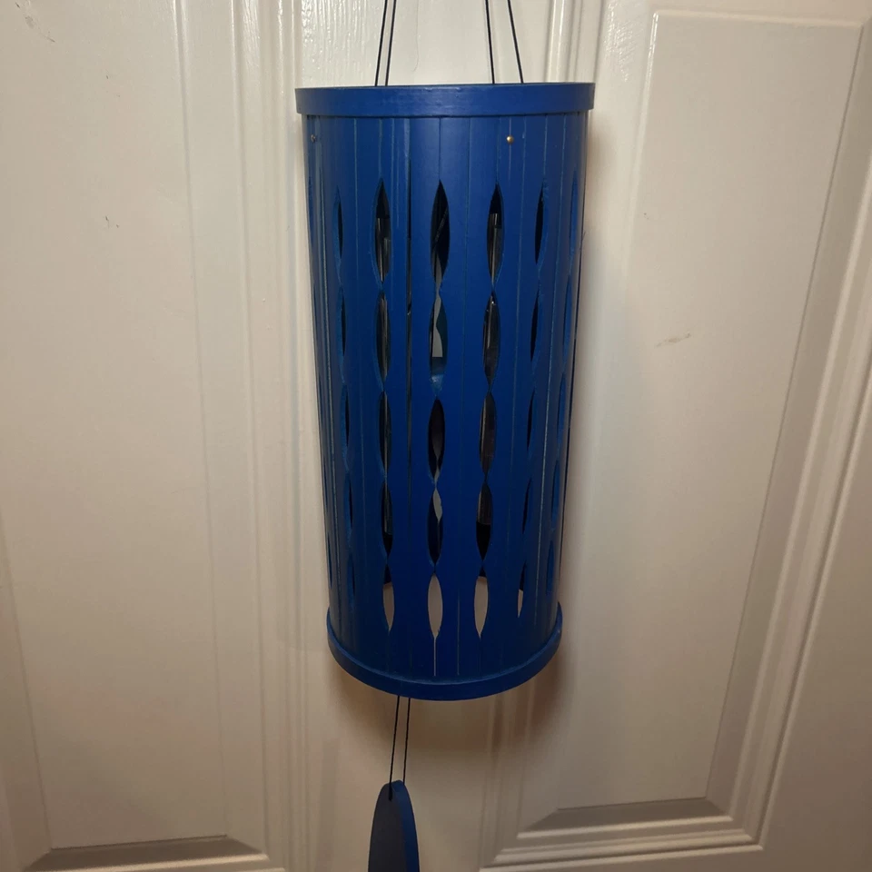 Carillones de viento Woodstock de color raro para exterior, carillón Aloha 28", carillón de viento azul Foto 3 de 4