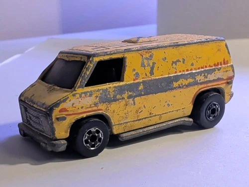 Vintage Hot Wheels 1974 SUPER VAN Yellow Paramedic Ambulance Van