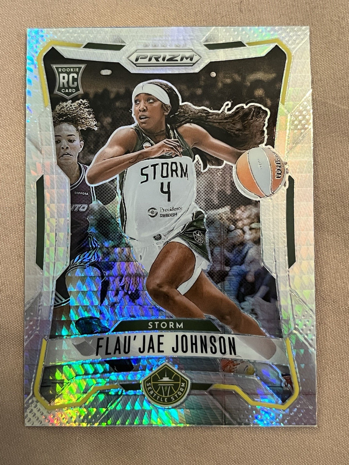 2026 Panini Prizm WNBA Flau’Jae Johnson #136 Hyper Prizm Seattle Storm Rookie RC