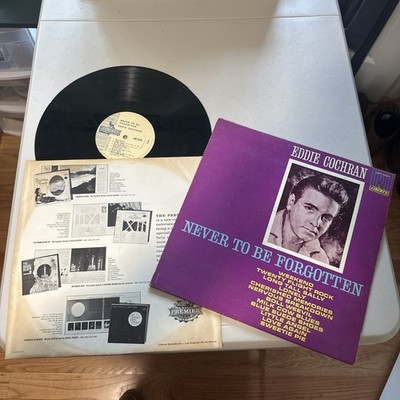 EDDIE COCHRAN : NEVER TO BE FORGOTTEN (LIBERTY LRP3220) USA ORIG. Promo Label