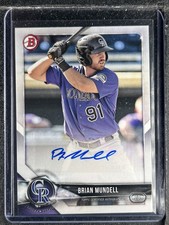 Mundell, Brian - 2018 Bowman Prospect Paper - Autograph 