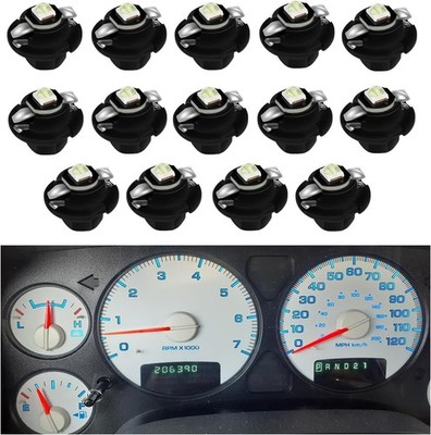 Ice Blue LED Lights Bulbs for Instrument Gauge Cluster Panel Speedometer Compati