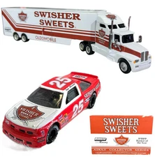 NASCAR #25 Rob Moroso Swisher Sweets Race Team Hauler 1:64 Car & Trailer Ltd Ed.