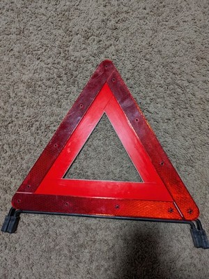 Mercedes-Benz Triangle Hazard Reflector sign, mount W126 W124 W201, Dambach E2