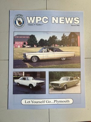 WPC News Club Magazine Vol .37 No. 7 March 2006 Let Yourself Go Plymouth