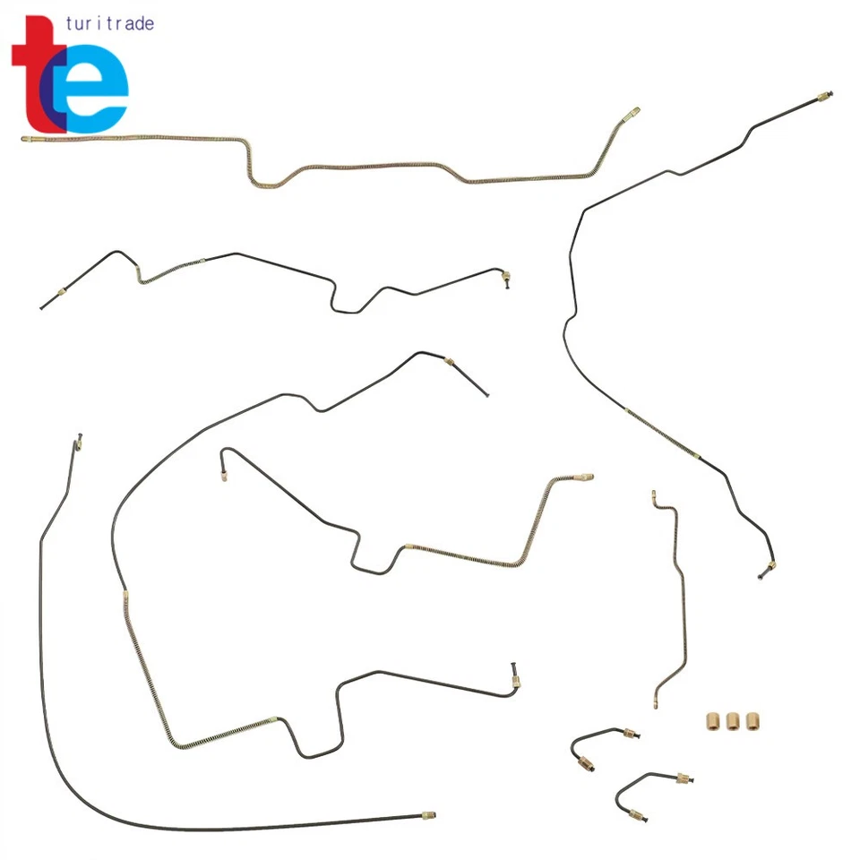 Juego de línea de freno hidráulica 4,0 L para Jeep Wrangler Tj 1997-2006 sin ABS Foto 3 de 4