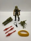 Vintage Hasbro GI Joe 1989 BACK BLAST Figure w/ Missiles Backpack Weapon
