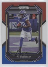 2022 Panini Prizm Rookies Red White & Blue Prizm Ty Chandler #348 kd0