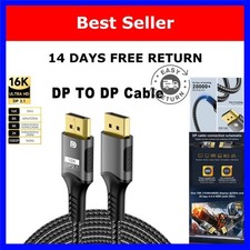 DisplayPort 2.1 Cable 16K 80Gbps 8K 120Hz 4K 240Hz HDR