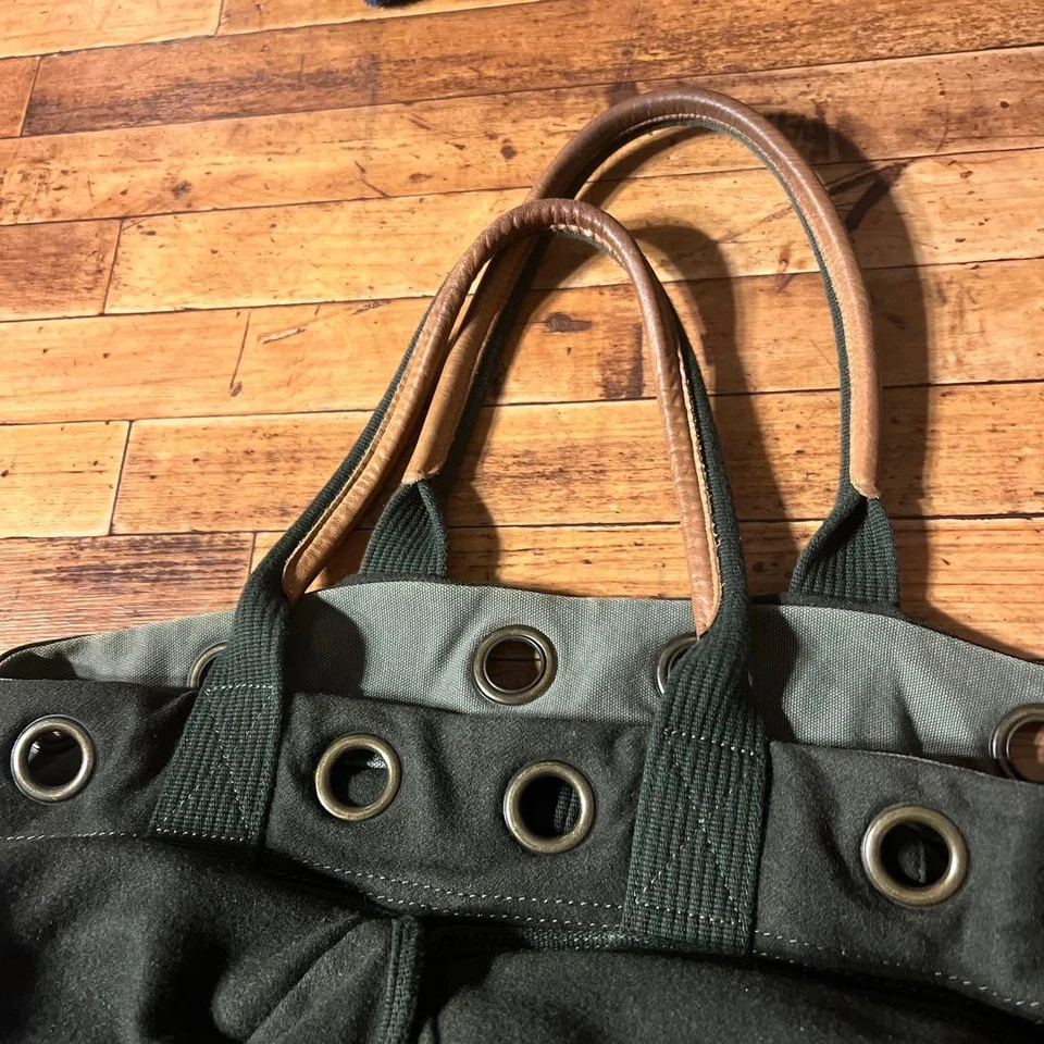 Bolso de Mano Polo Jeans Ralph Lauren Militar Caqui 37x59x20cm Usado Foto 4 de 4