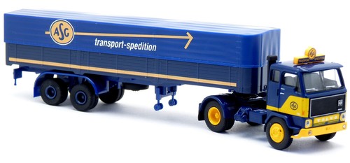 Brekina - Volvo F 89 Koffer Pritsche Plane Sattelzug - LKW 1:87 H0 - Bild 17 von 27