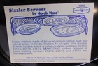 Set 3 New Vintage Nordic Ware Cactus Sizzler Aluminum Platters w Bakelite Holder — photo 3