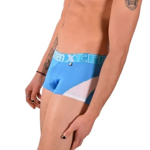 MEDIUM XTREMEN Sports Mesh Boxer Turquoise 91030 2 - Picture 1 of 6
