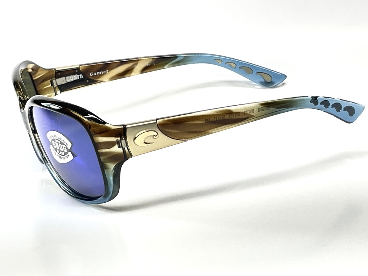 Brown and blue Costa sunglasses. Gannet GNT251. 580p lenses Costa Del Mar Gannet Polarized Blue Mirror 580g Sunglasses  main image 4