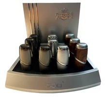 Zico Torch  ZD-70 Triple Flame Refillable Windproof Torch Lighter W/Cigar Punch