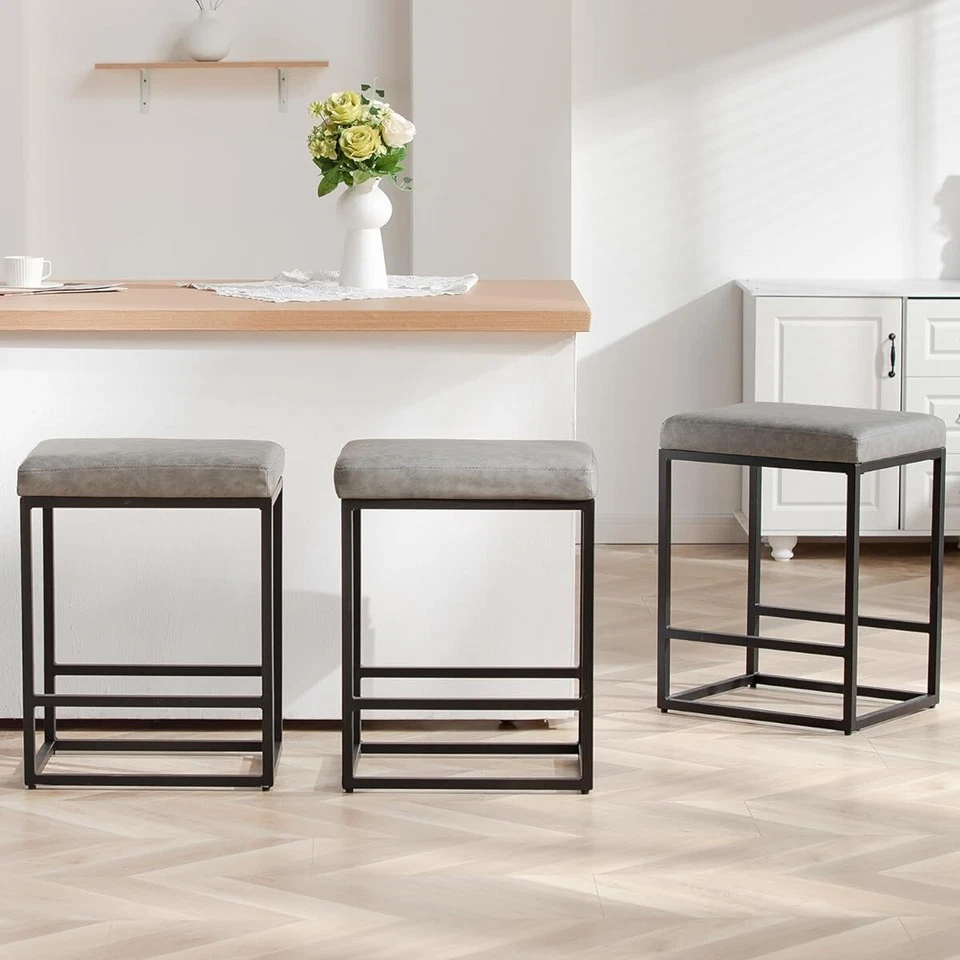 Counter Height Bar Stools,24 inch Bar Height Stools, SET of 2 - Image 2 of 4