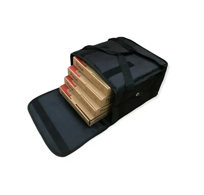 SJ14X14 Fully Thermal Insulated Pizza Delivery Bag Hot Food Takeaway Delivery 35x35x20cm