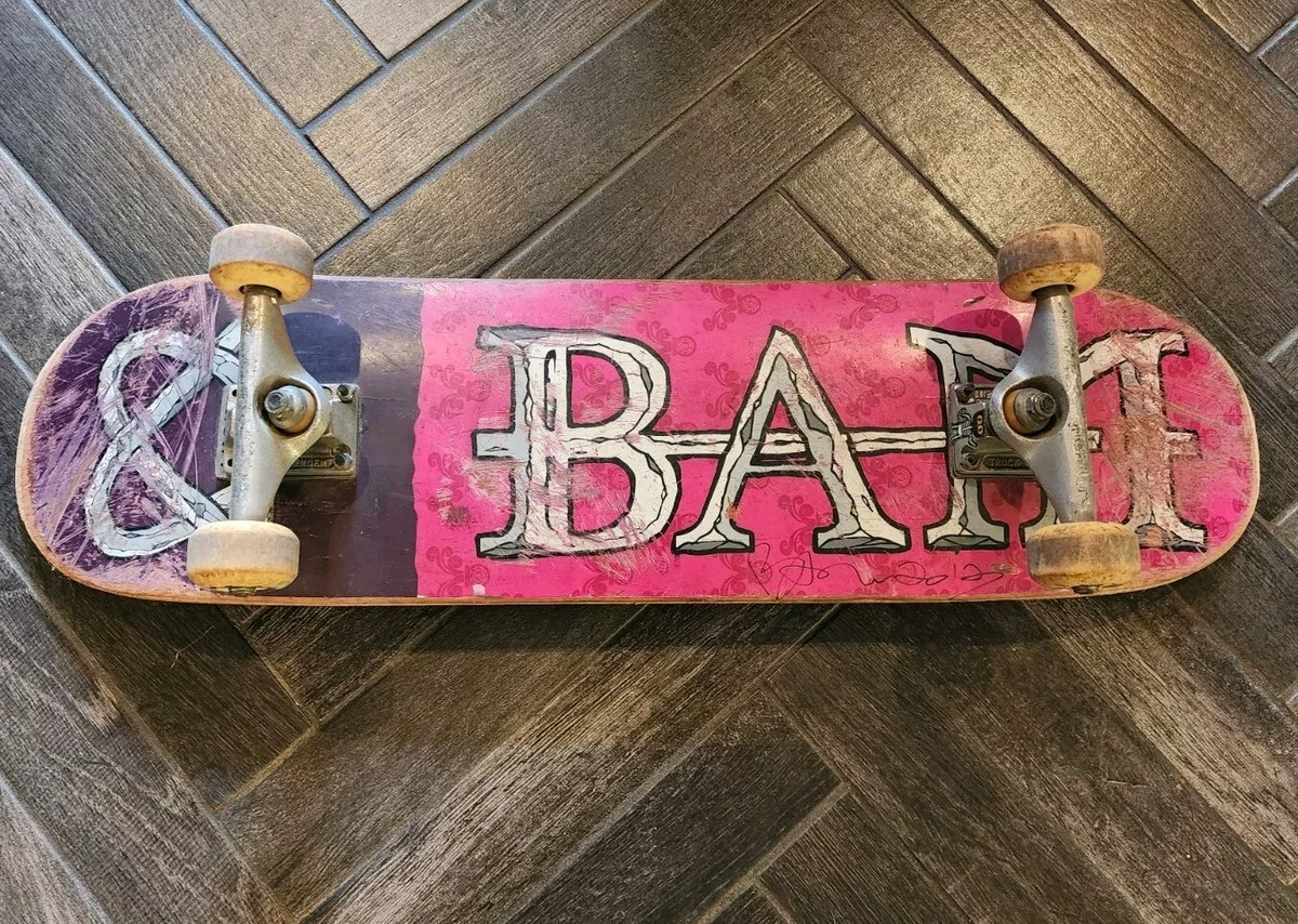 RARE 2002 Element Skateboard BAM MARGERA HEARTAGRAM Purple/Pink | eBay