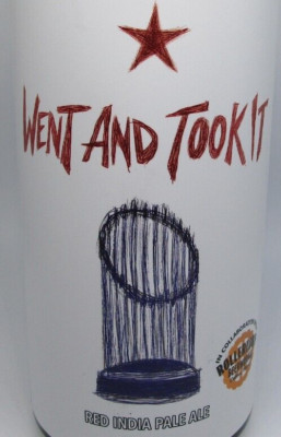 Went and Took It  2023 Texas Rangers World Series Champions 16 oz Empty Beer Can
