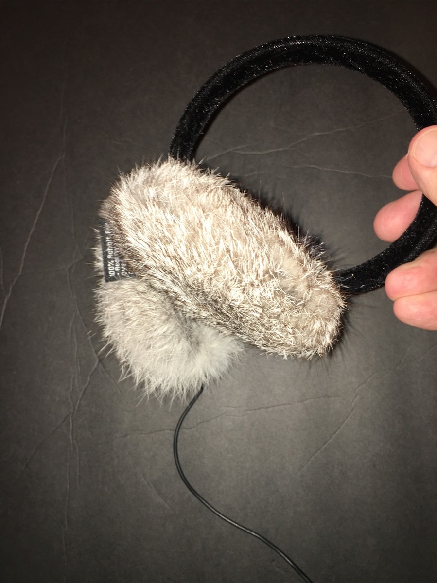 Speaker Earmuffs Winter Warmer Thicken Plush Fluffy Ear Muffs Plug Into Cell