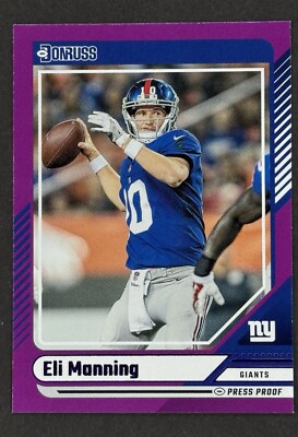 2024 Donruss Purple Press Proof  Eli Manning #75 