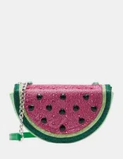 Betsey Johnson Kitsch Sugar High Small Pink Watermelon Crossbody Bag New Sealed