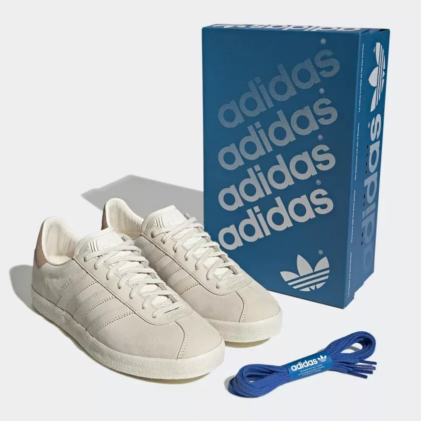 New Adidas Gazelle 85 Sneakers Chalk White (ID2019) | eBay