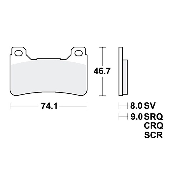 TRW TRQ BremsbeläGe Passend Vorn FüR Honda CB 1000 R Bj. 2008-2016-image