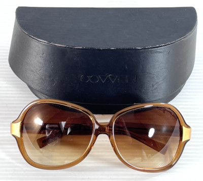 Oliver Peoples Leyla Sunglasses Brown Frame & Lens 64 15-130 with Case Japan