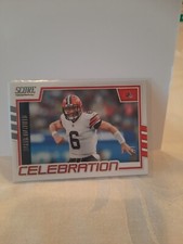 2022 Panini Score Football Baker Mayfield Cleveland Browns C-BM Celebration 