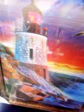 5D Wooden Framed Picture with Lighthouse-For ...